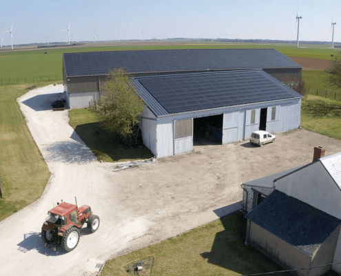 Panneaux photovoltaïques 136kWc exploitation agricole 45480 3