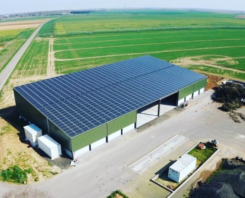 hangar agricole monopente photovoltaique Groupe Roy Énergie