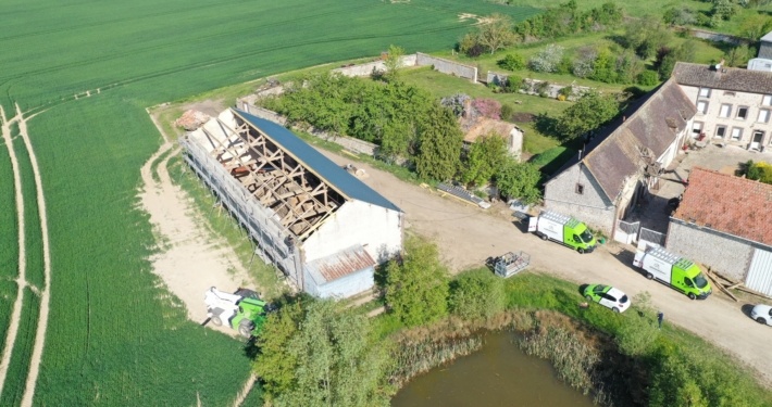 Panneaux photovoltaïques 100kWc exploitation agricole 35320 2