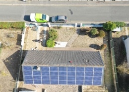 Panneaux photovoltaïques sur la toiture d'un particulier
