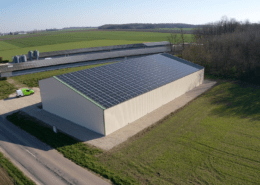 bâtiment équipé de photovoltaïque GRE