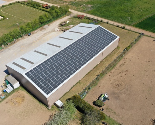 100 kWc bâtiment photovoltaïque 45