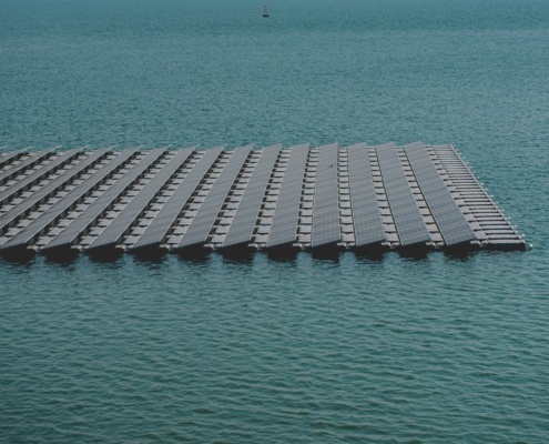 Panneaux photovoltaïques flottants