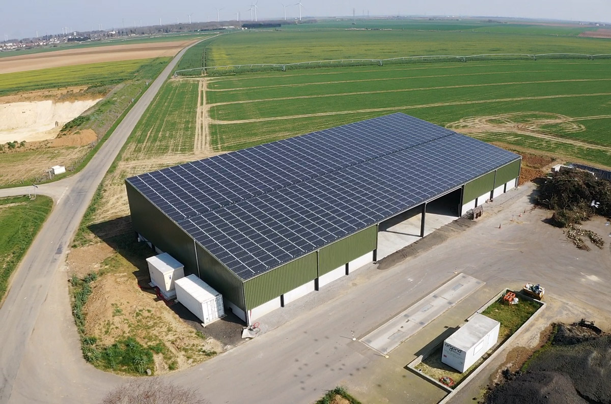 HANGAR AGRICOLE MONOPENTE PHOTOVOLTAÏQUE