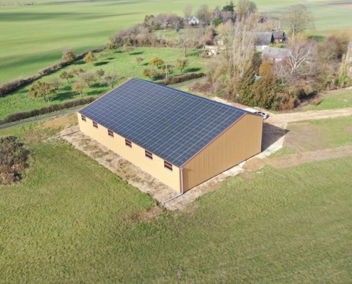 Hangar à bétail photovoltaïque