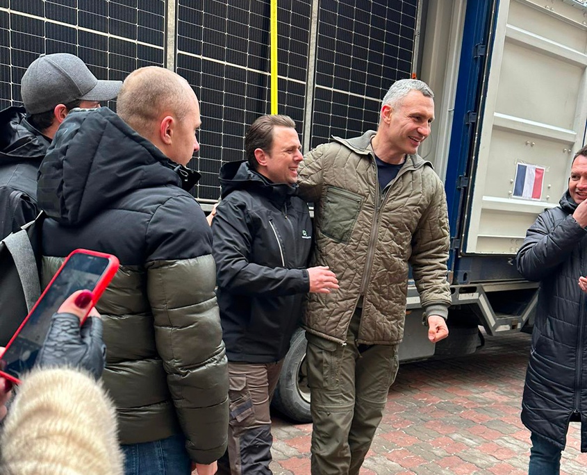 Rencontre entre Romain Roy et le maire de Kiev