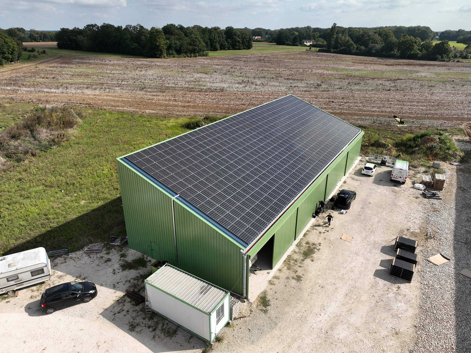 Panneaux photovoltaïques 100kWc exploitation agricole 35320 2