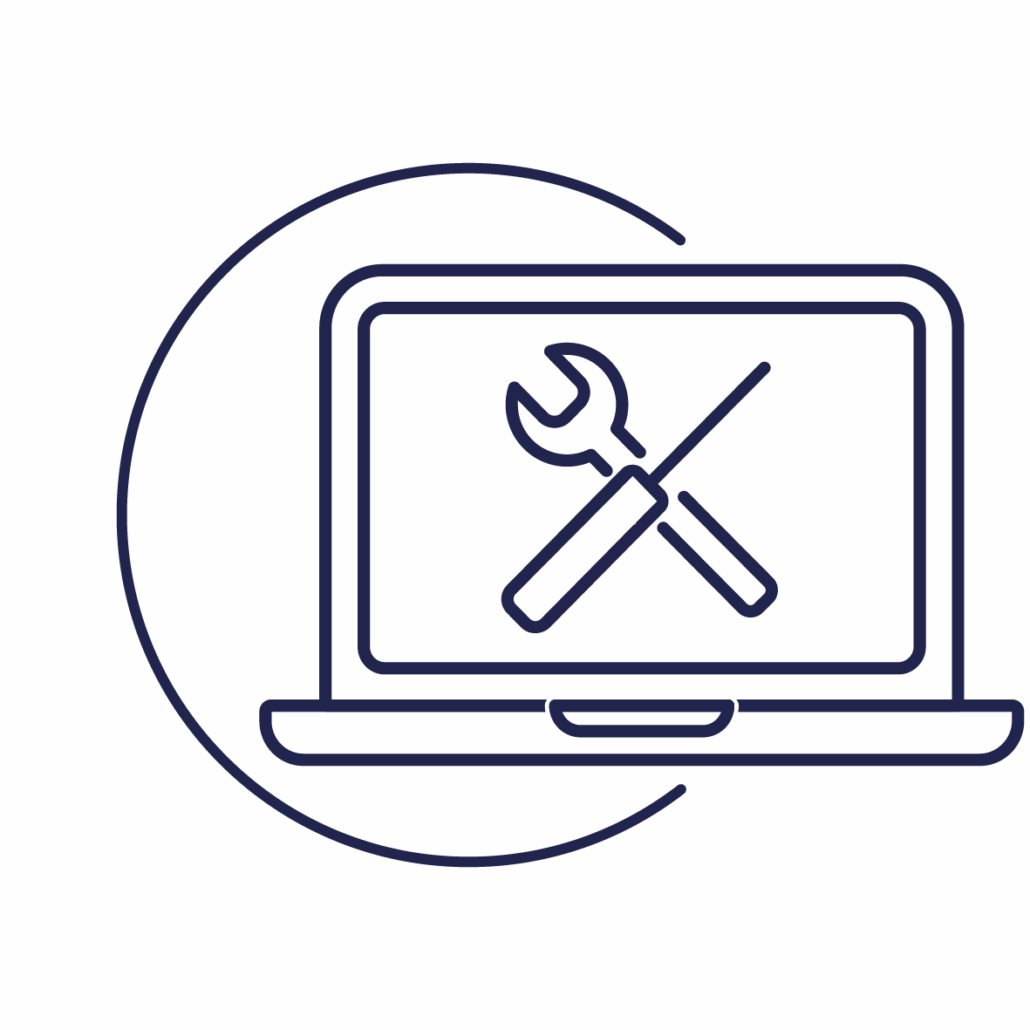Pictogramme d'outils en fond d'écran