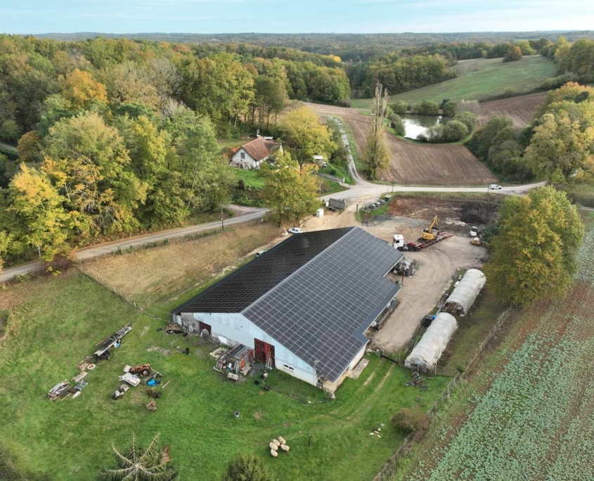 Panneaux photovoltaïques 100kWc exploitation agricole 35320 2